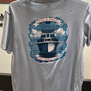 medium  Men's Blue Shirt by Caribbean #148